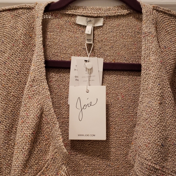 NWT Joie Fringe Cardigan - Picture 2 of 5
